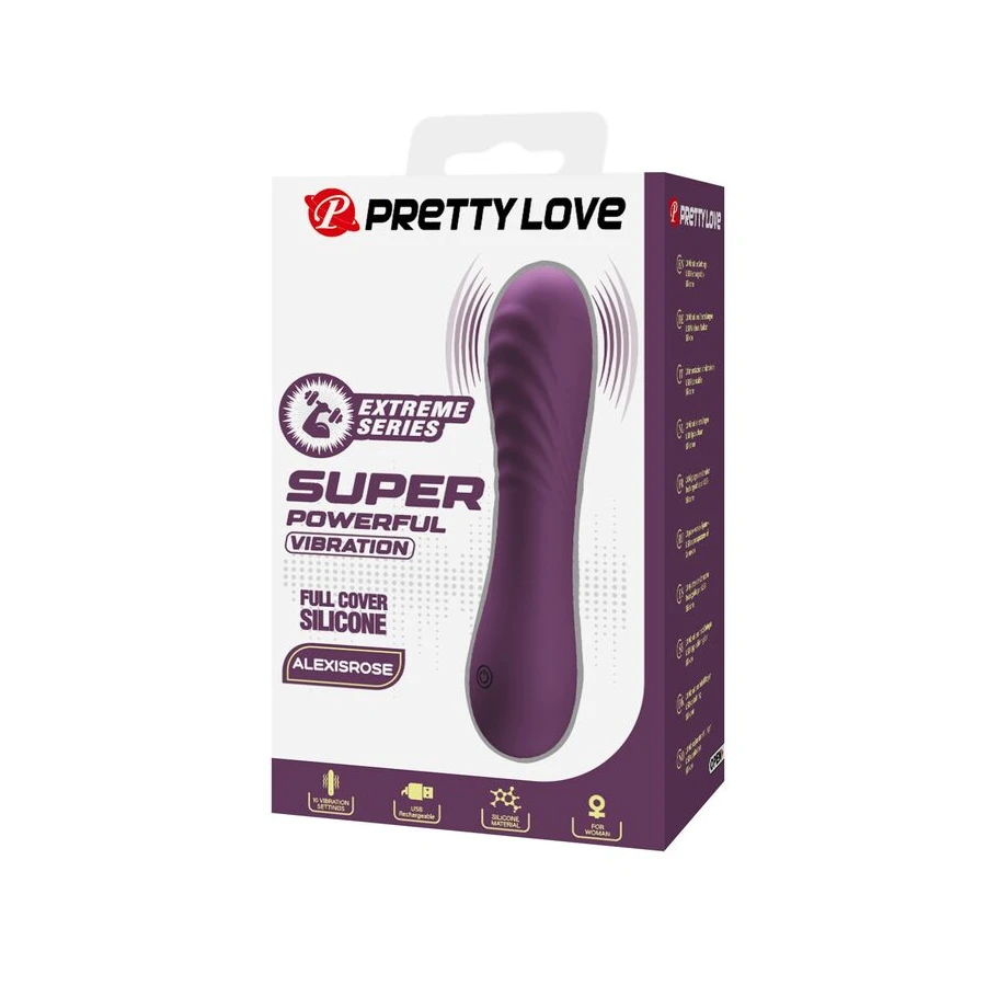 PRETTY LOVE - VIBRATEUR RECHARGEABLE ALEXISROSE 10 FONCTIONS VIOLET